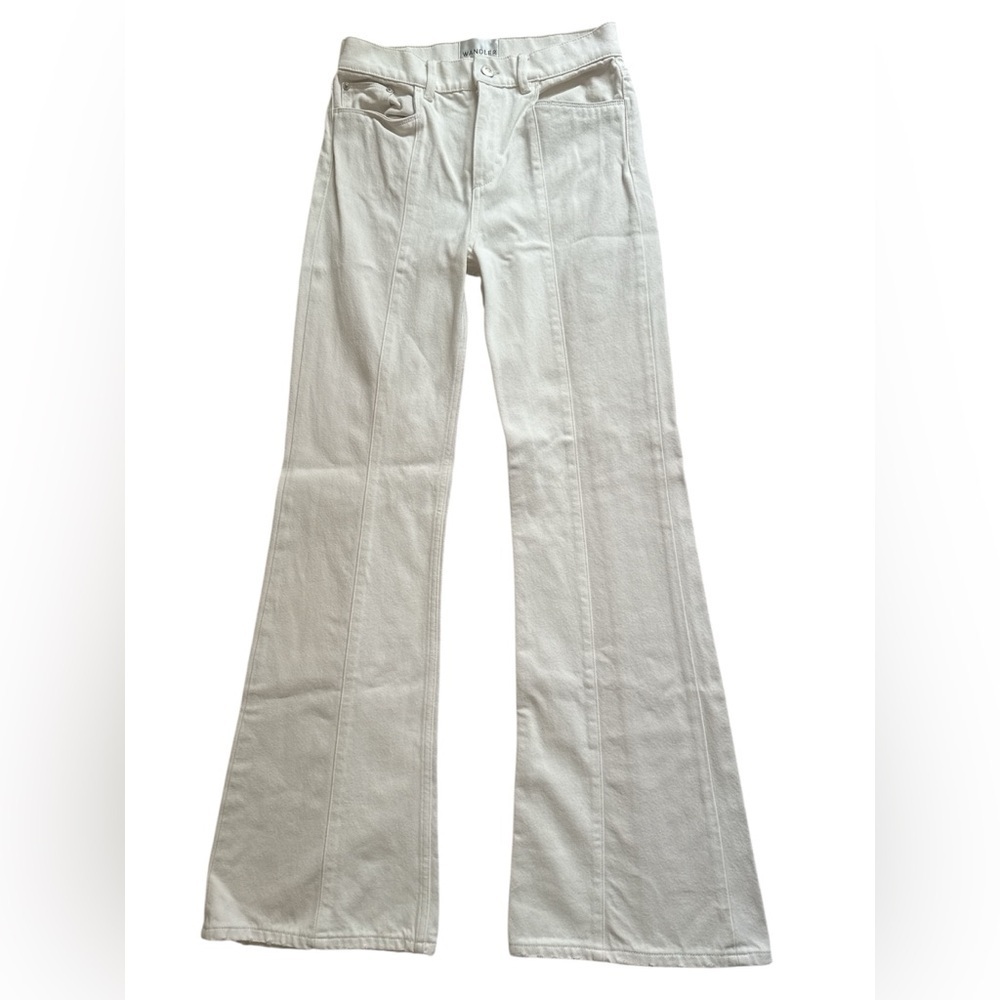 Wandler Daisy Flared Jeans Beige Women's Size 26